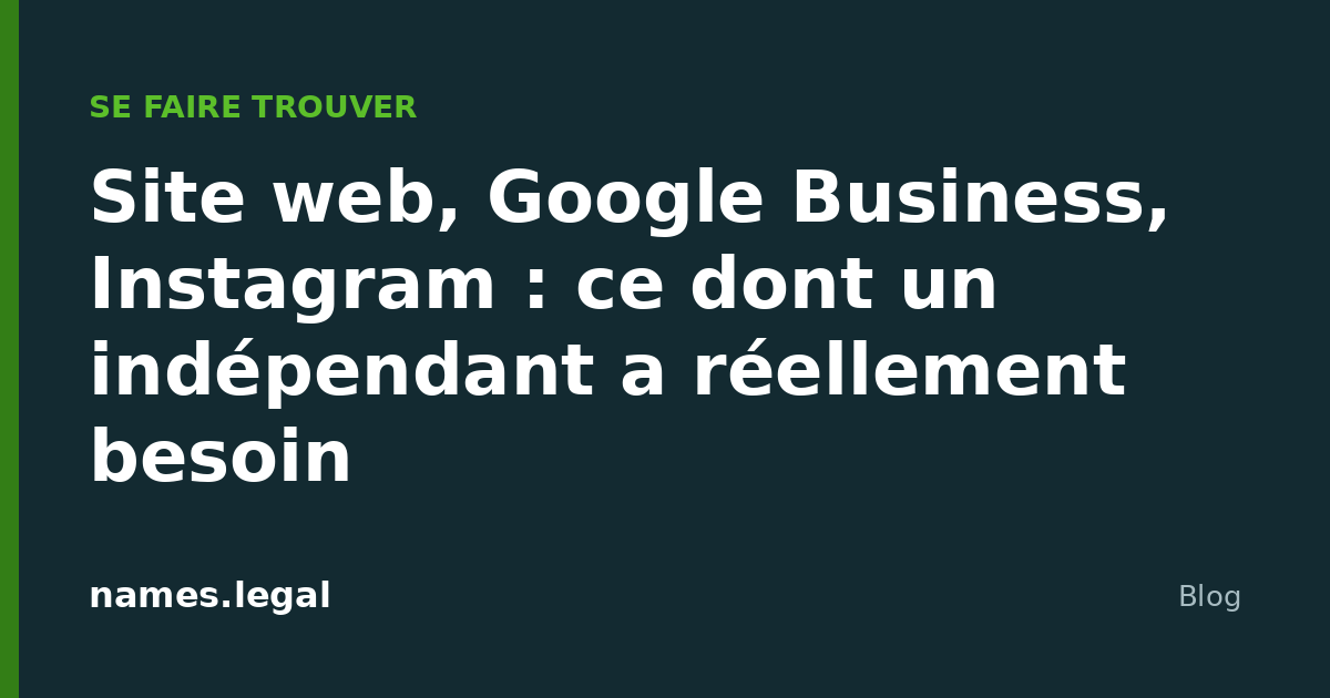 Sito, Google Business, Instagram: di cosa ha davvero bisogno un indipendente